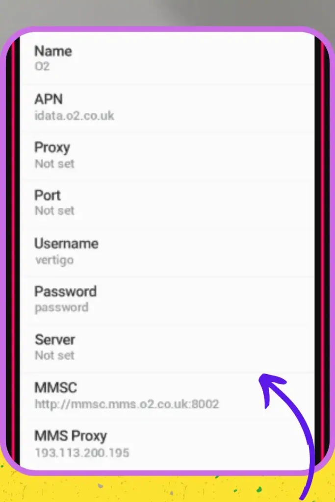 o2 access point names