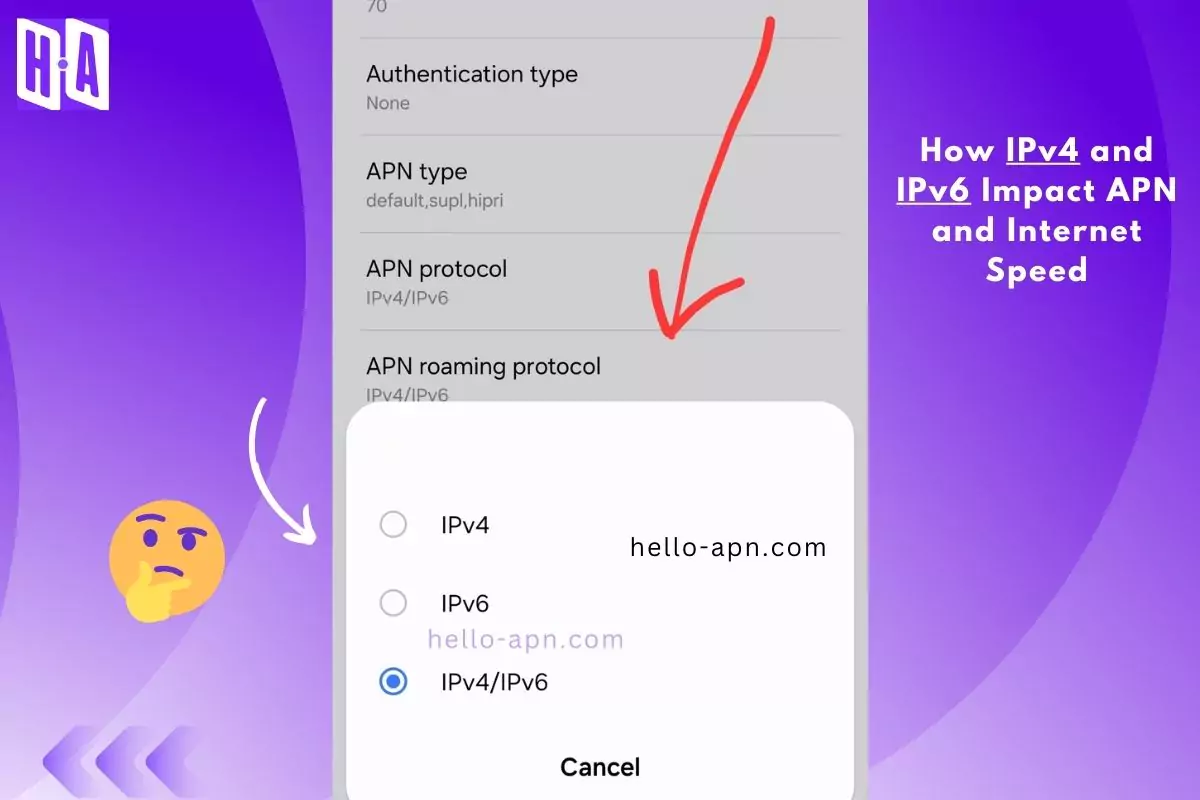 screenshot of ipv4 and ipv6 with same overlay text and thinking emoji