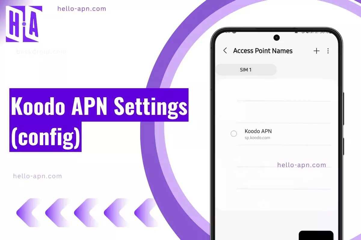 thumbnail koodo apn configurations screenshot text