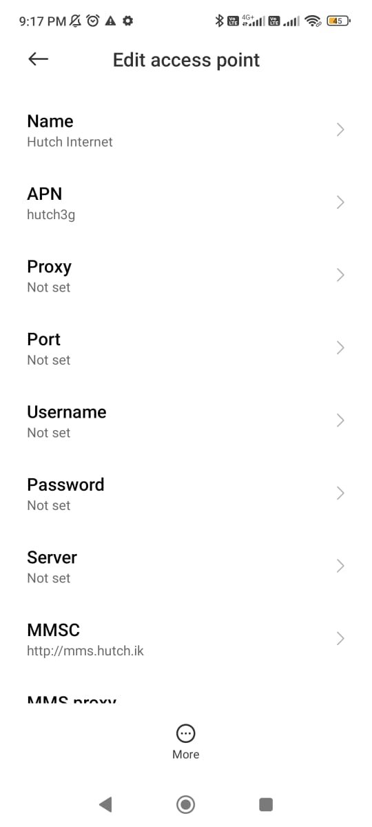 edit access point with hutch configured