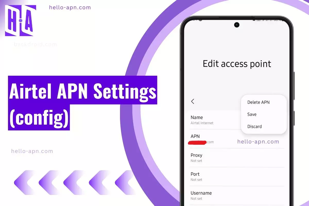 airtel apn screenshot with same overlay text