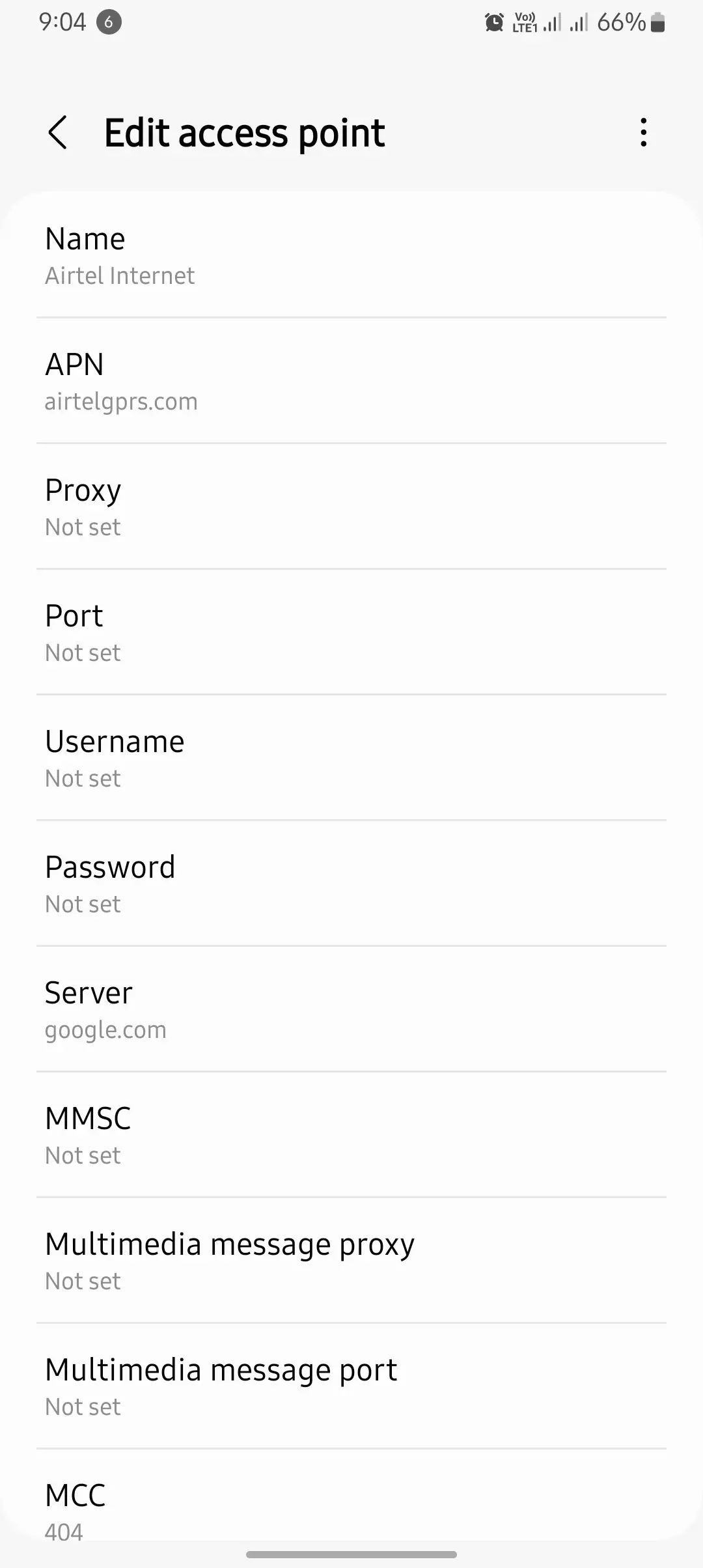 edit access point with all complete