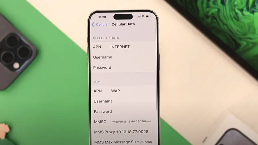 cellular data apn from iphone
