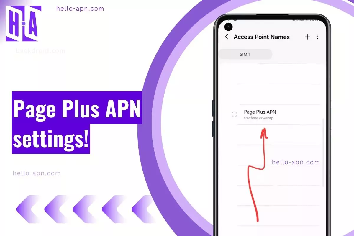 image of pageplus apn setting up config