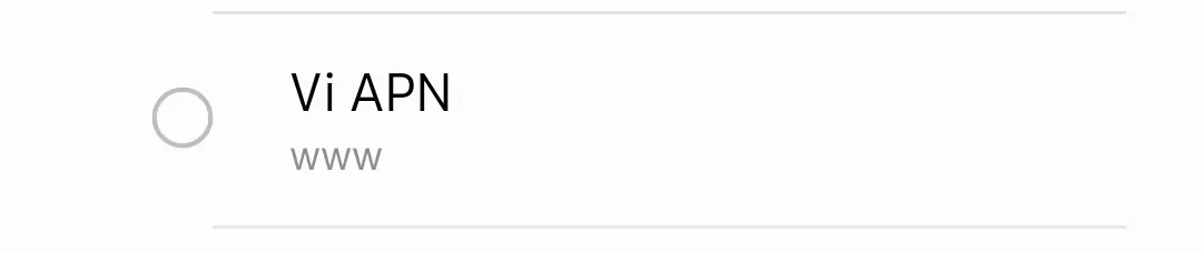 cropped configured apn for Vi 5G and 4G Network signals
