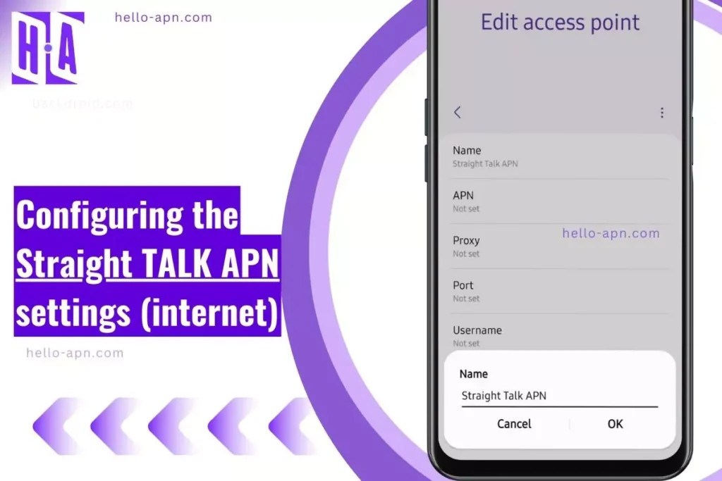 configuring the straight talk apn