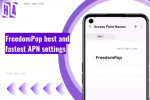screenshot of the FreedomPop with overlay text